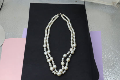 Pearl 2 strings Necklace