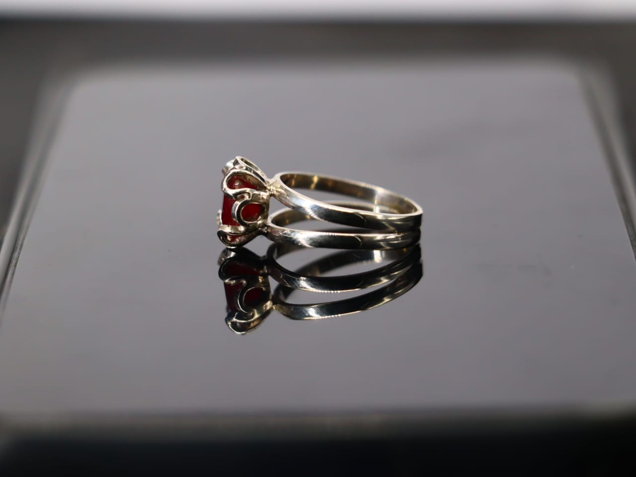 Stunning Natural Ruby Ring in Sterling Silver 925