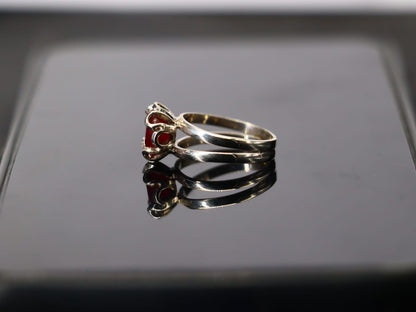 Stunning Natural Ruby Ring in Sterling Silver 925
