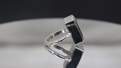 Colorburst silver Ring